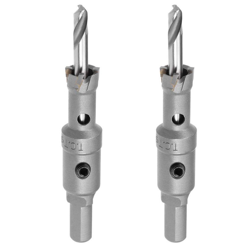 NACX 14mm TCT Hole Saw, 9/16â€ Cutting Diameter Tungsten Carbide Tipped Hole Cutter Opener, for Stainless Steel Metal Plate Aluminum, 2Pcs - Image 1
